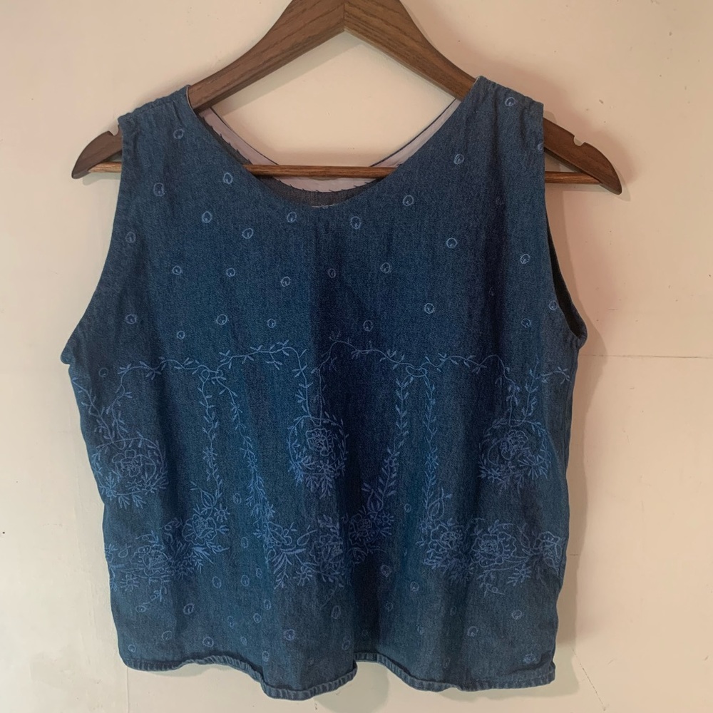 Vintage denim tank
